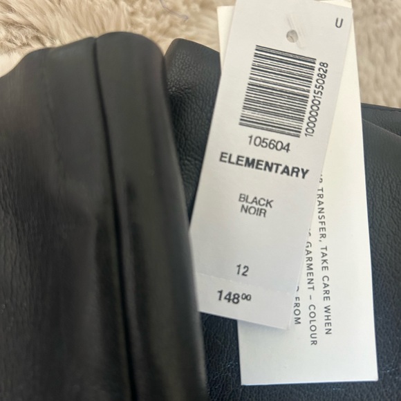 NWT Aritzia Wilfred bootcut leather pants - Picture 2 of 4